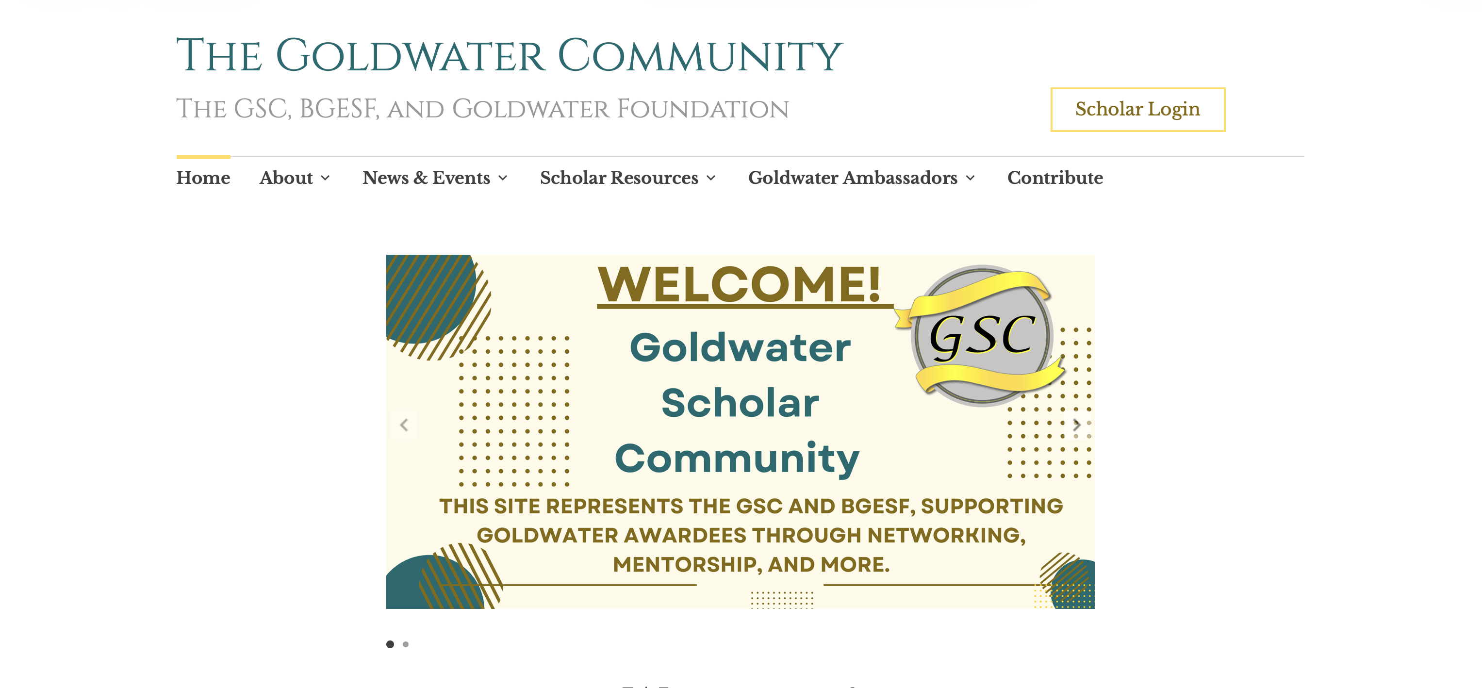 Goldwater Scholar Community
